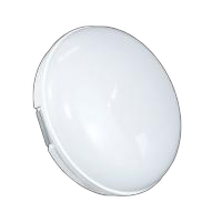 Luminaria led arandela redonda 8w, 6000k, 800 lumens, bivolt ipi65, branco